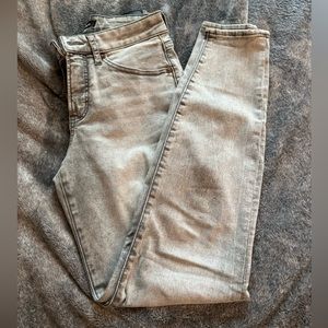 Gray Express Curvy Skinny High Rise Jeans